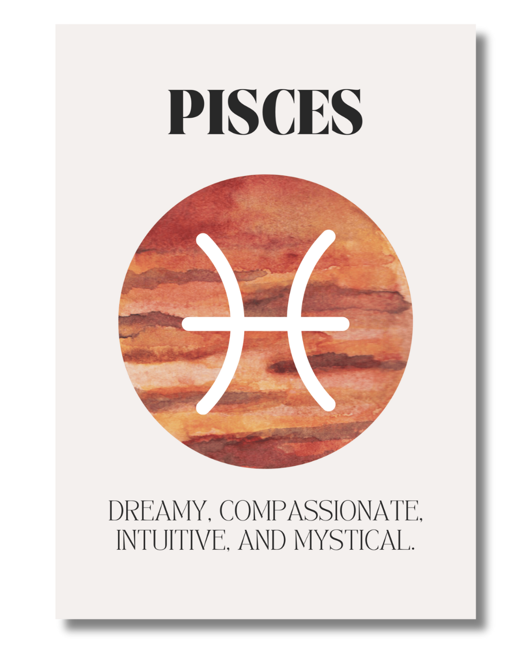 Pisces Zodiac Art Print