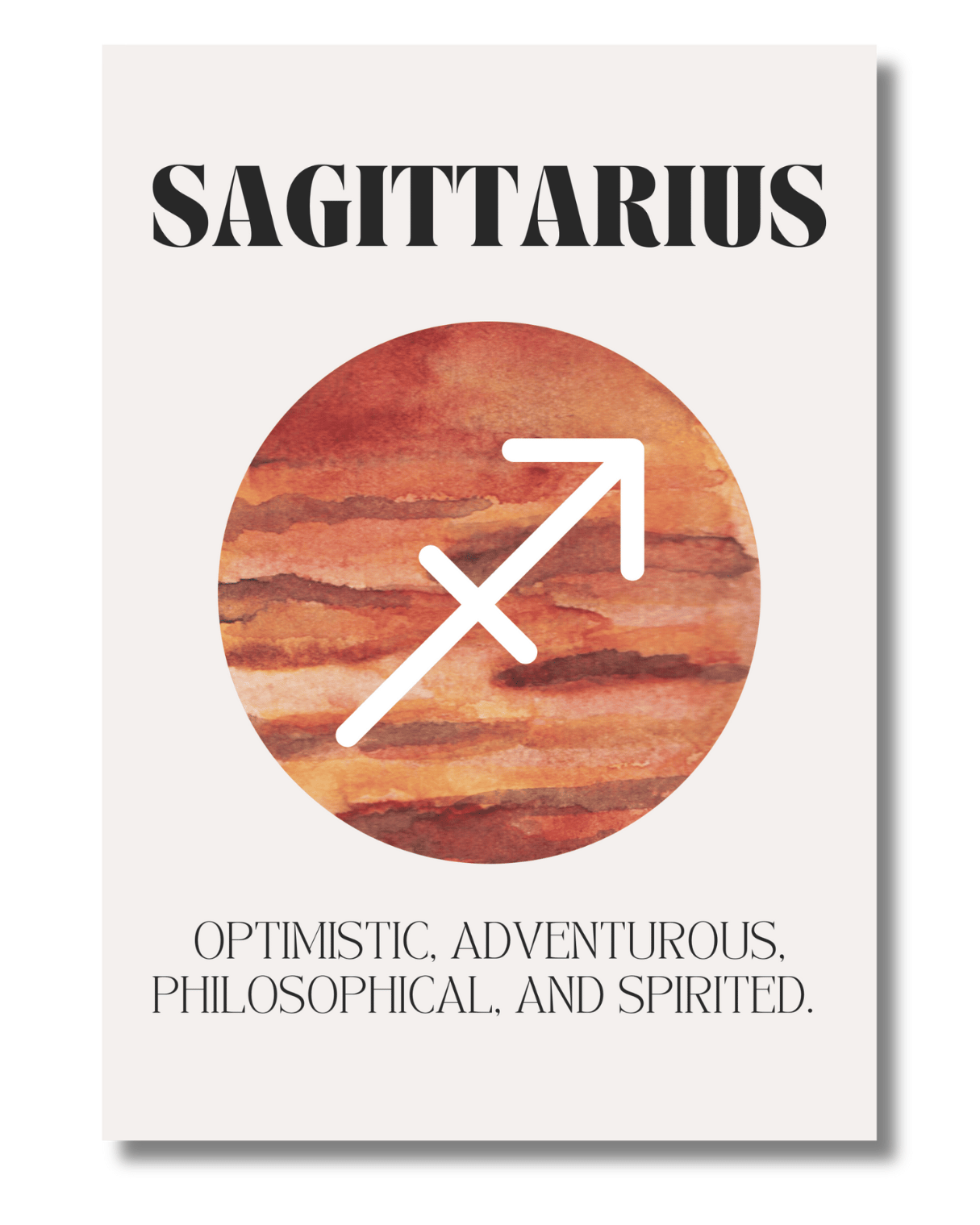 Sagittarius Zodiac Art Print | A3