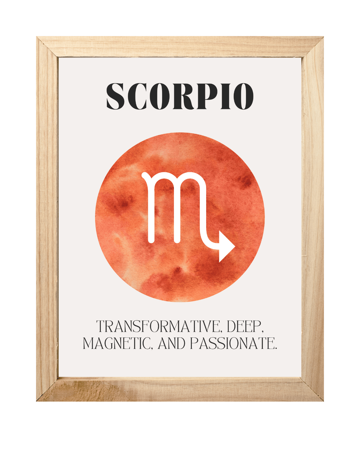 Scorpio Zodiac Art Print | Size A3