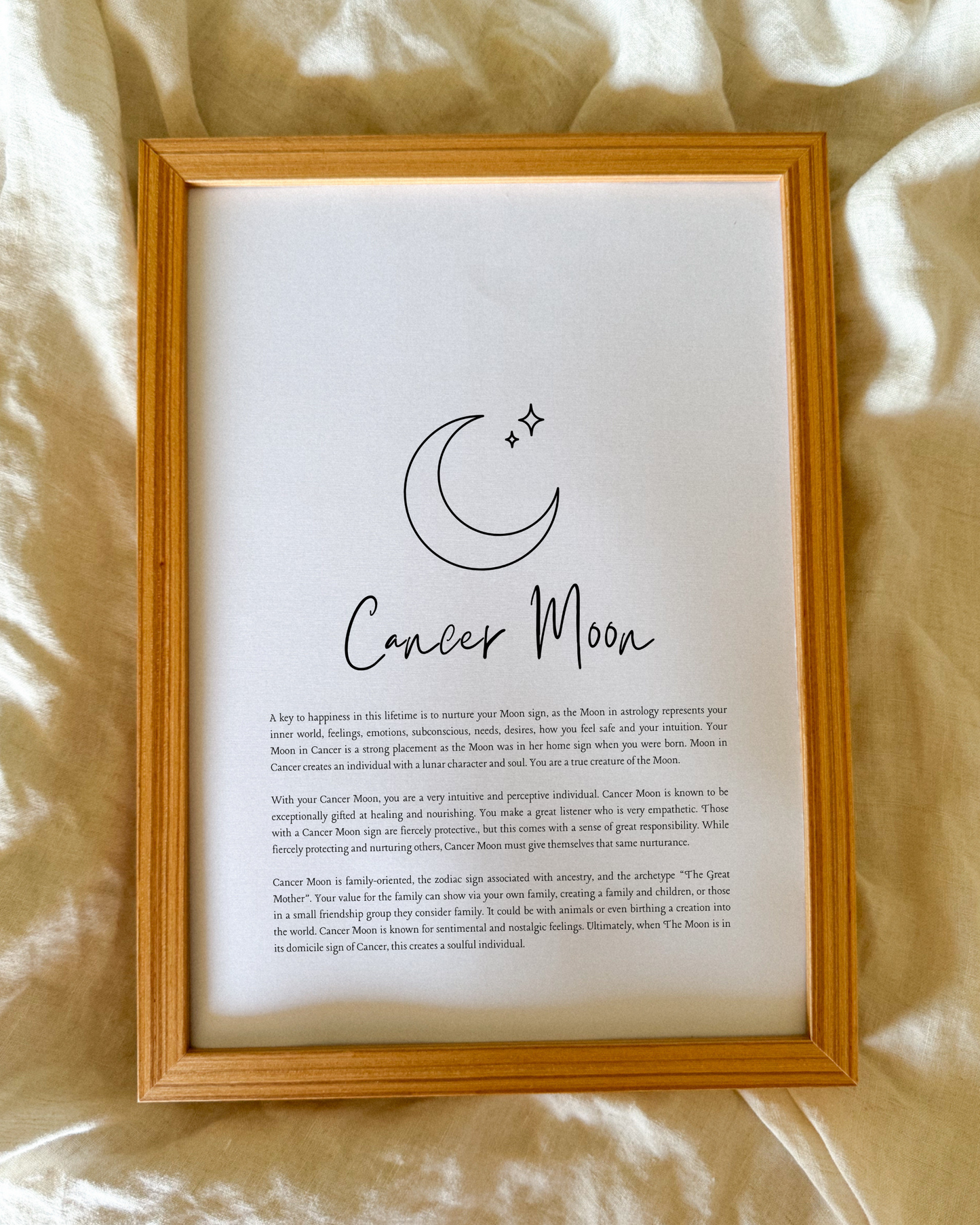 Cancer Moon Sign Print