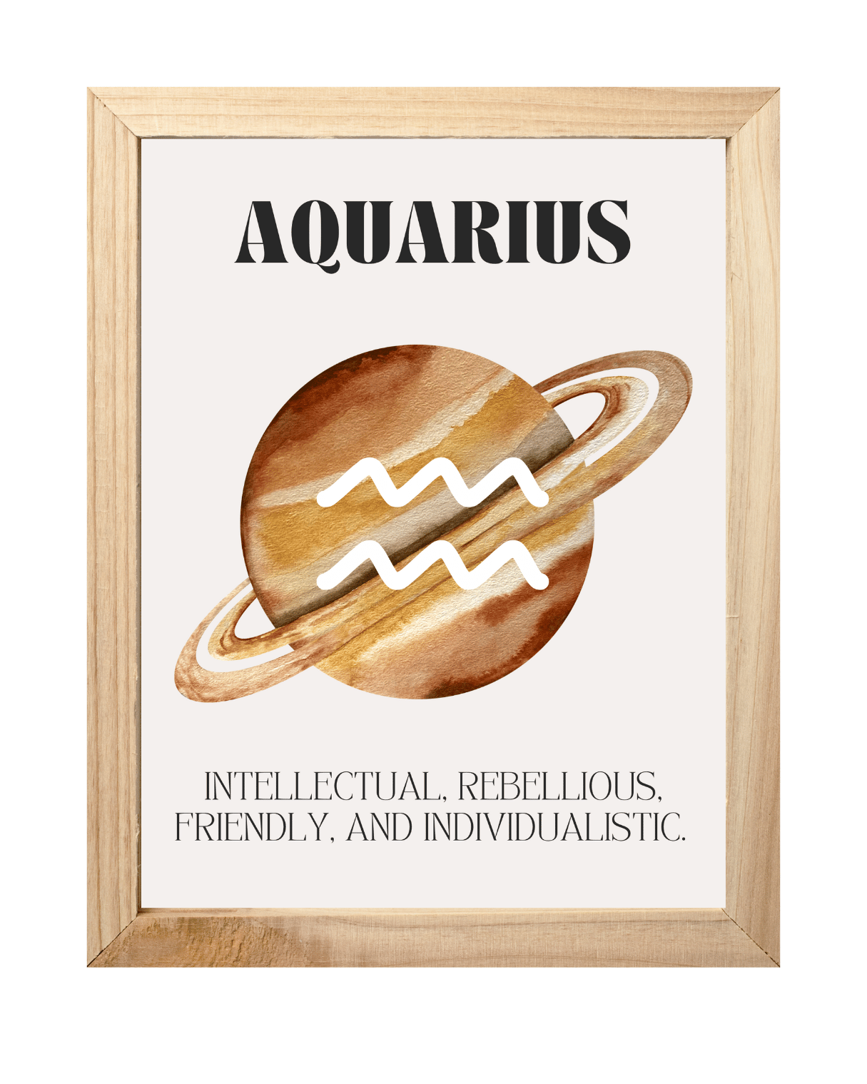 Aquarius Zodiac Art Print | A3