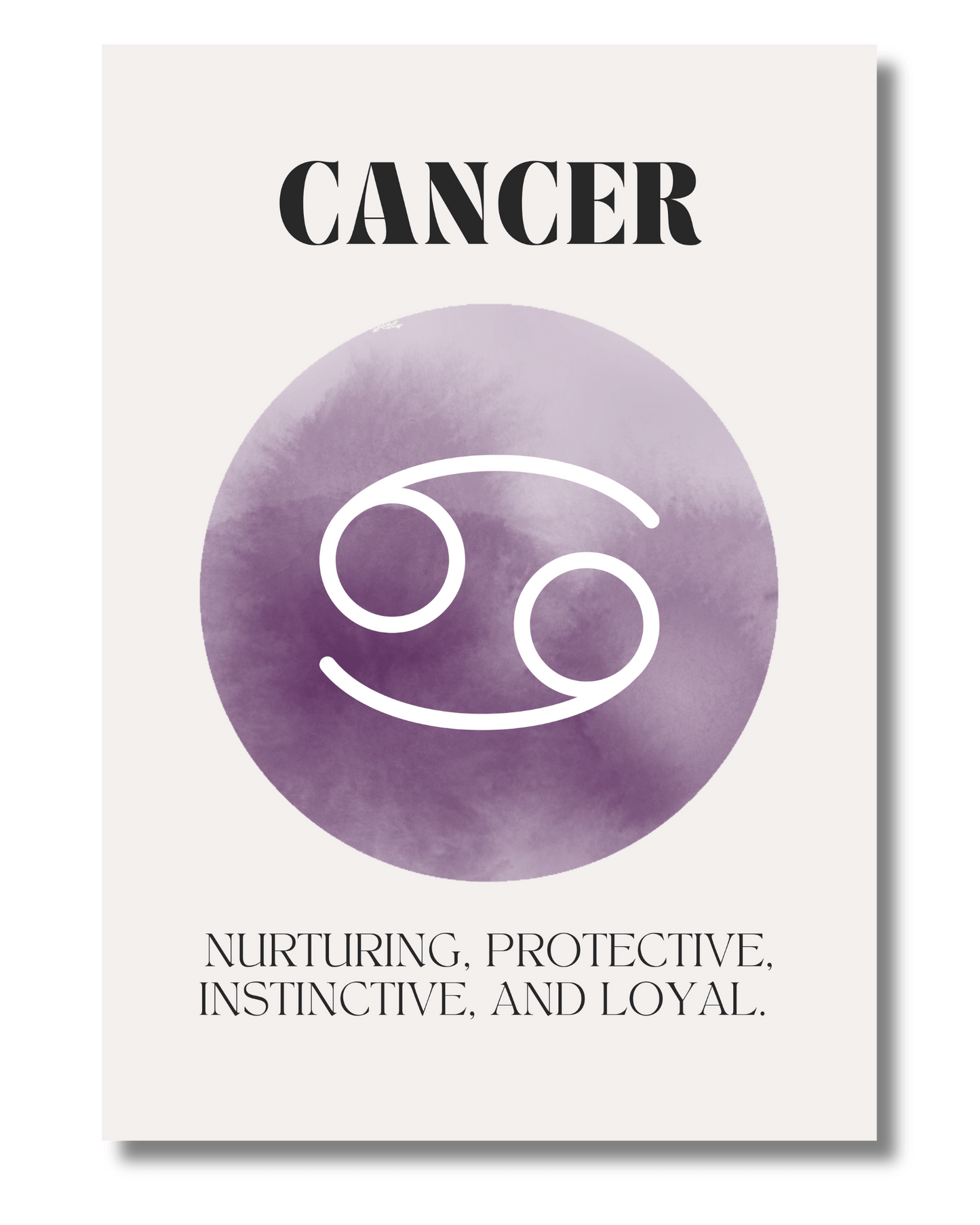 Cancer Zodiac Wall Art Print