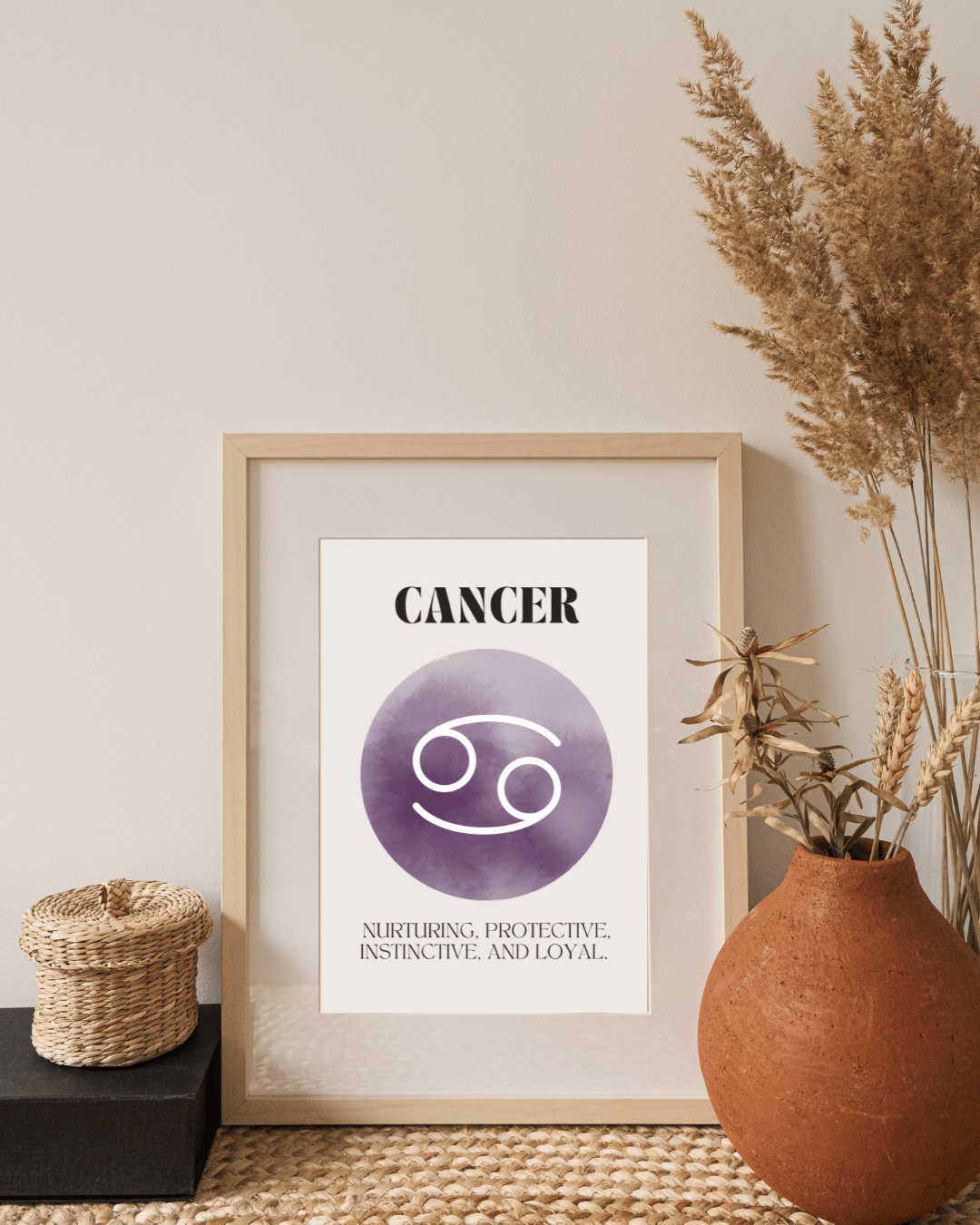 Cancer Zodiac Wall Art Print | A3