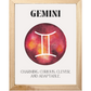 Gemini Zodiac Wall Art Print