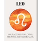 Leo Zodiac Wall Art Print | A3