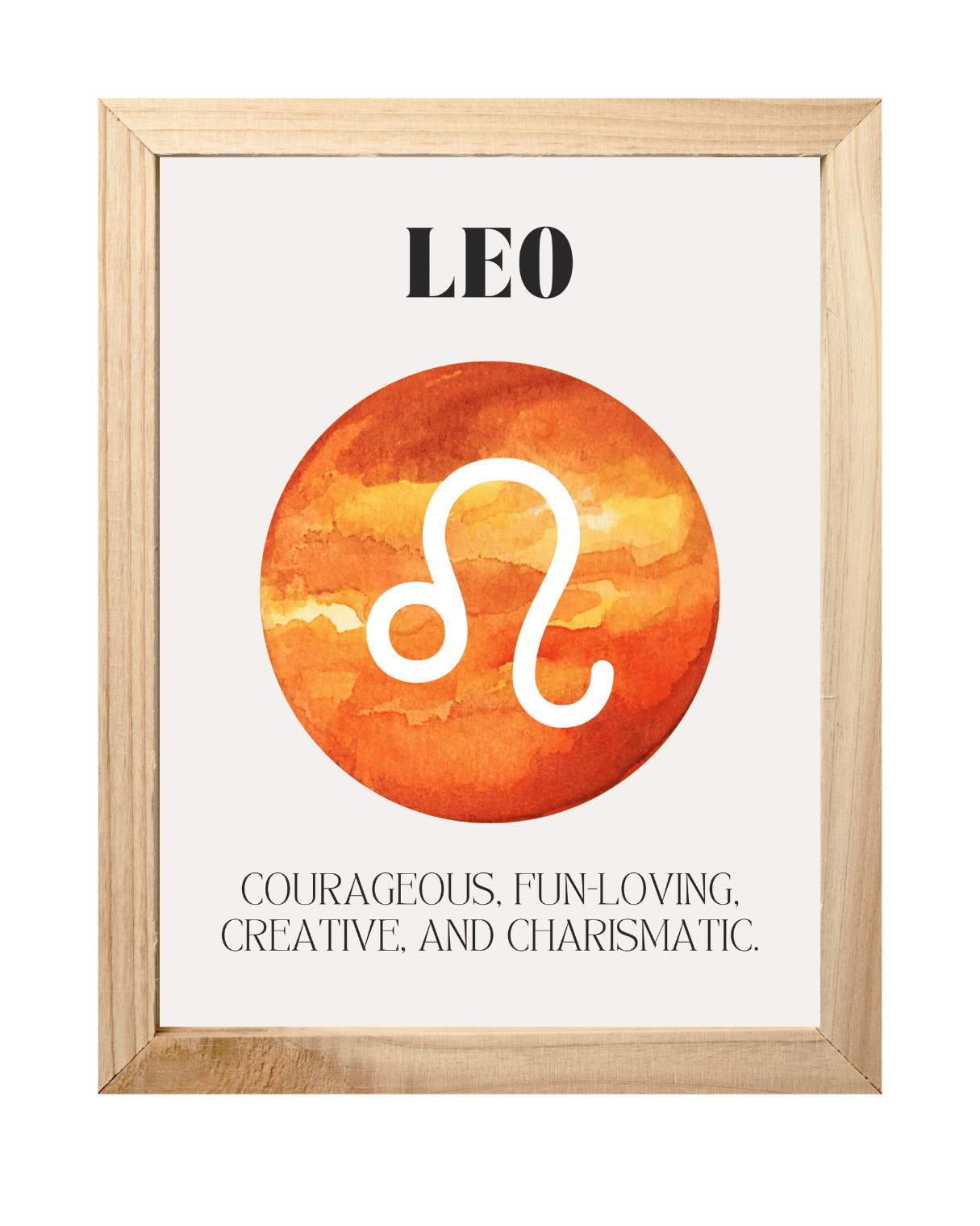 Leo Zodiac Wall Art Print