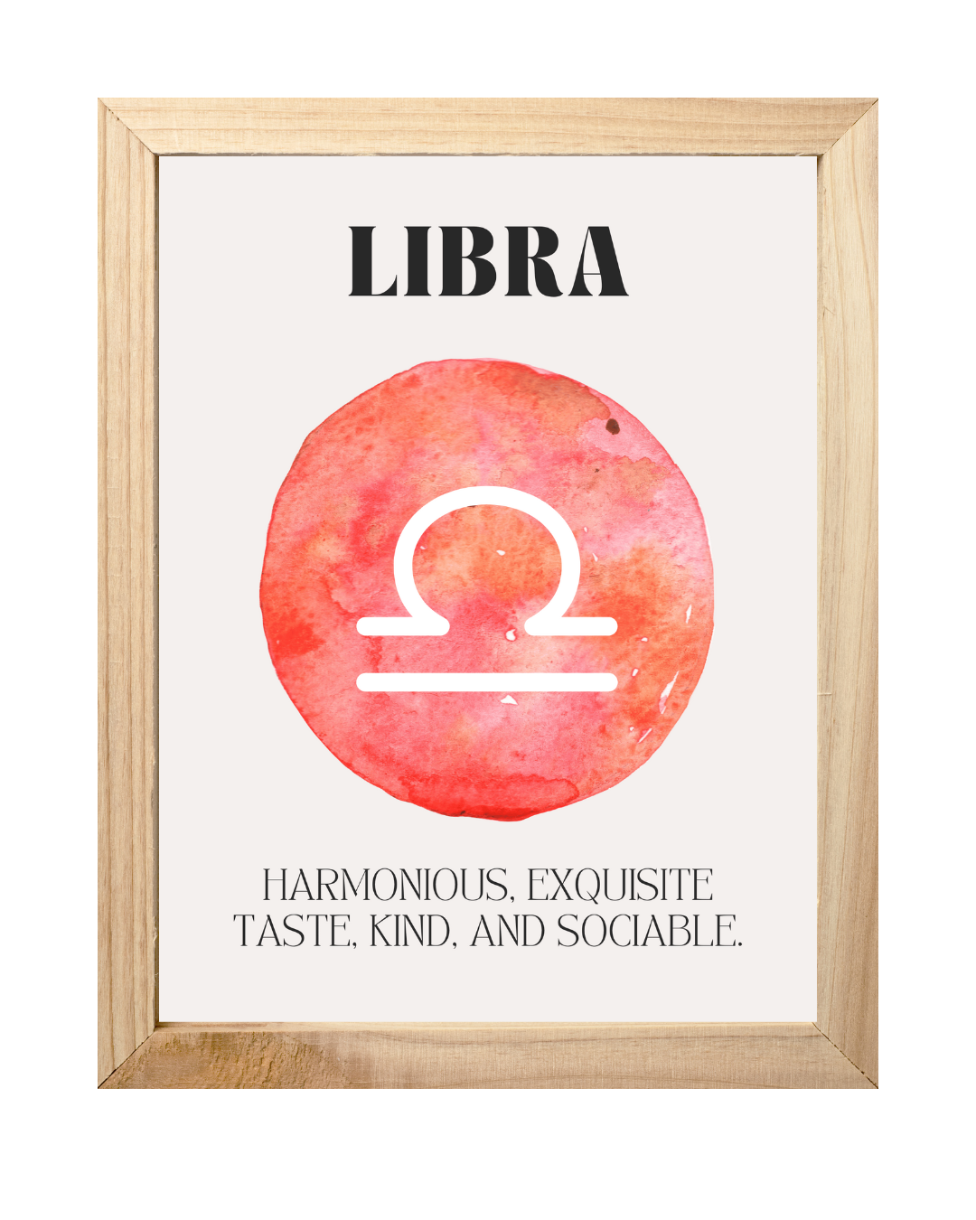 Libra Zodiac Art Print | A3