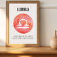 Libra Zodiac Art Print | A3