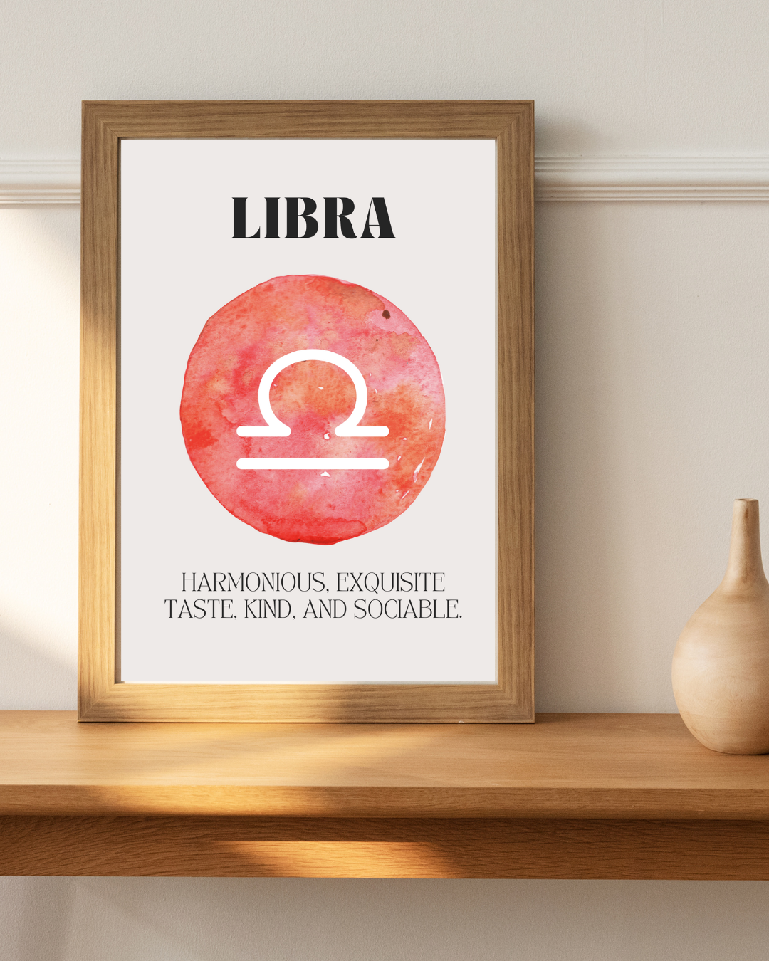 Libra Zodiac Art Print | A3