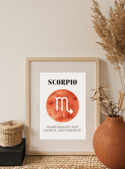 Scorpio Zodiac Art Print