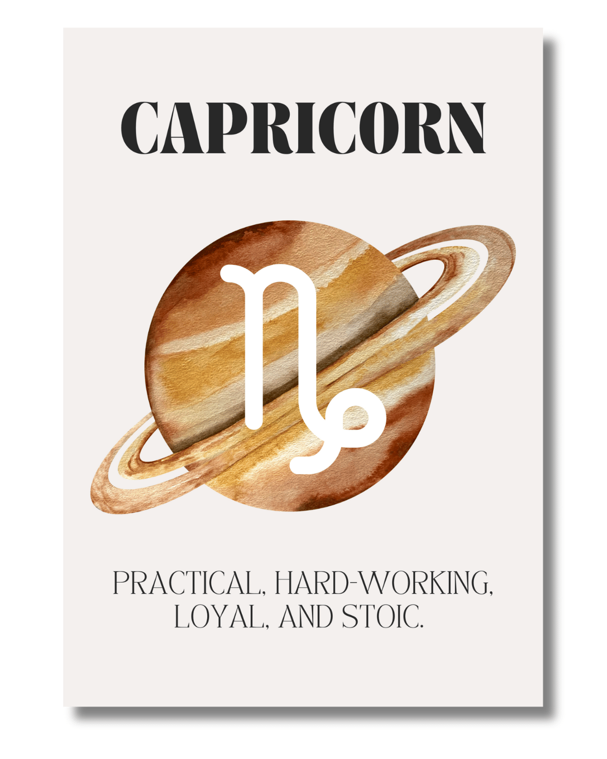 Capricorn Zodiac Art Print