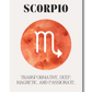 Scorpio Zodiac Art Print | Size A3