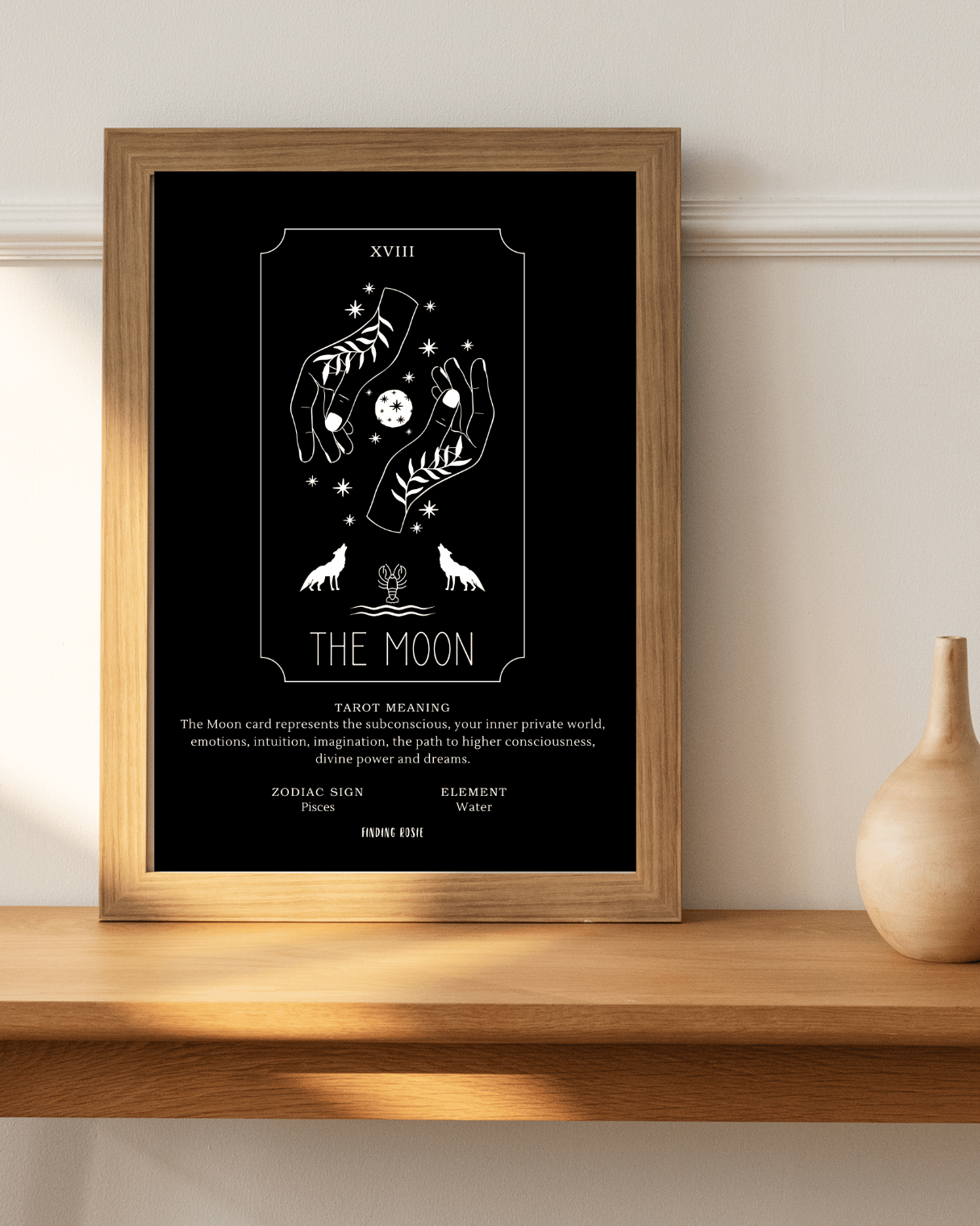 The Moon Tarot Card Art Print | A3