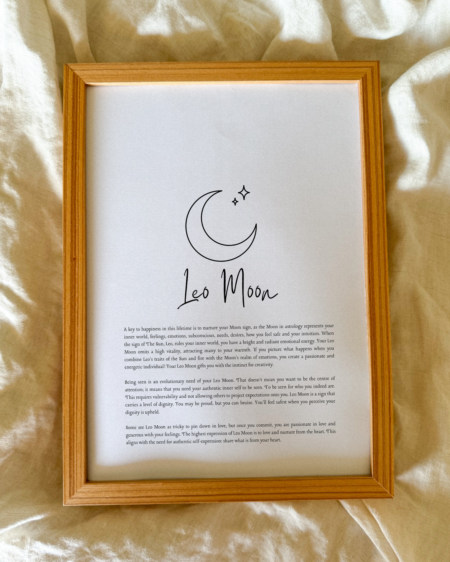 Leo Moon Sign Print