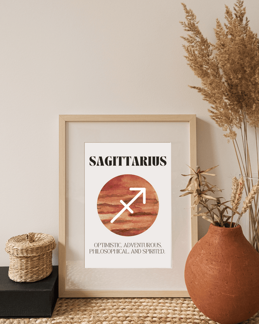 Sagittarius Zodiac Art Print | A3