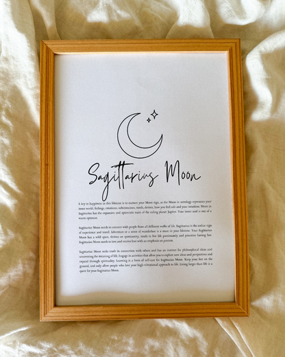 Sagittarius Moon Sign Print