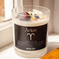 Aries Zodiac Crystal Candle