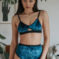 Artemis Cotton & Velvet Cut-Out Bra | Finding Rosie Underwear Australia