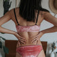 Empress Pink Velvet Bandea Bralette | Finding Rosie Underwear Australia