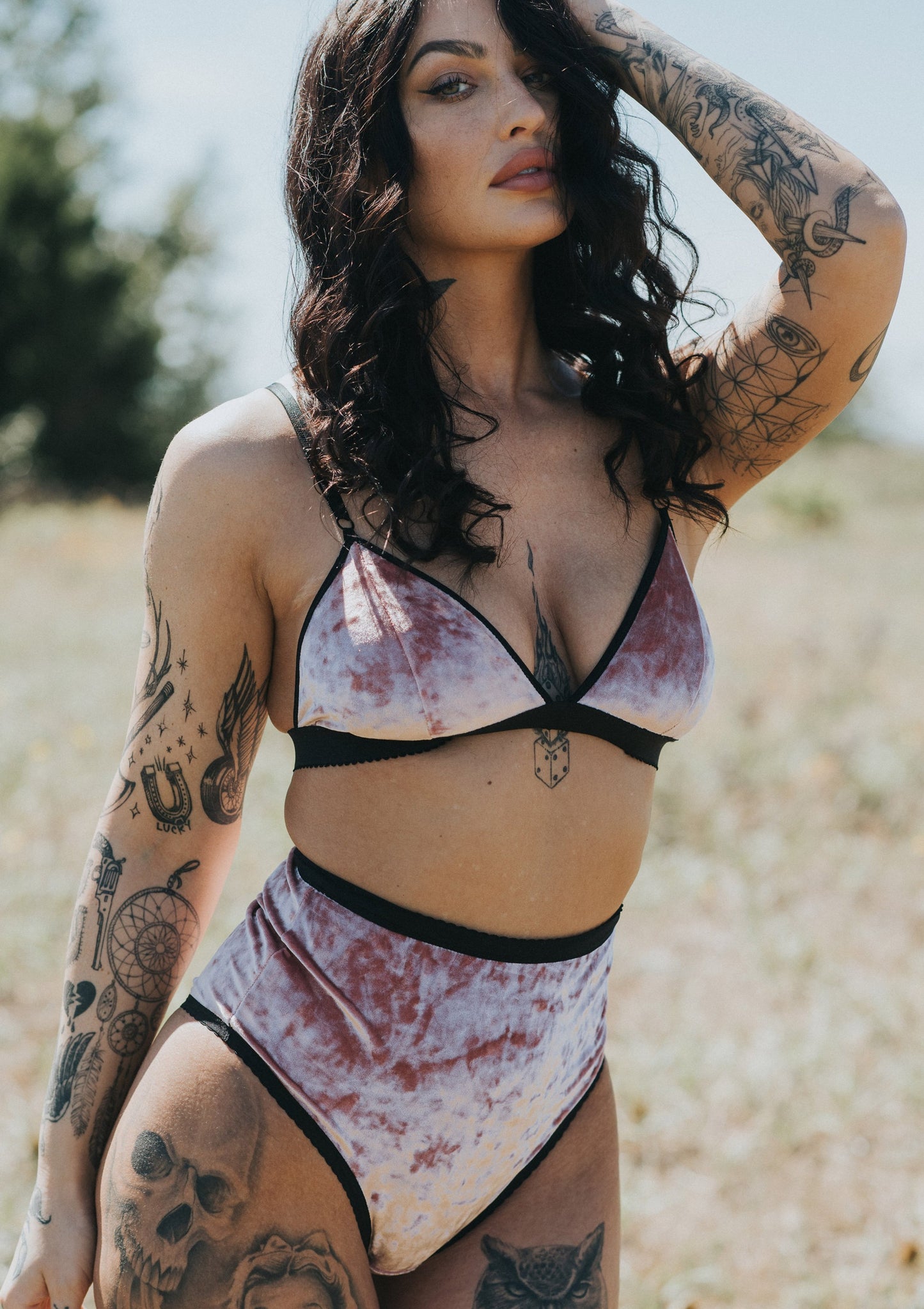 Rose Quartz | Dusty Pink Velvet Underwear