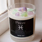 Pisces Zodiac Crystal Candle