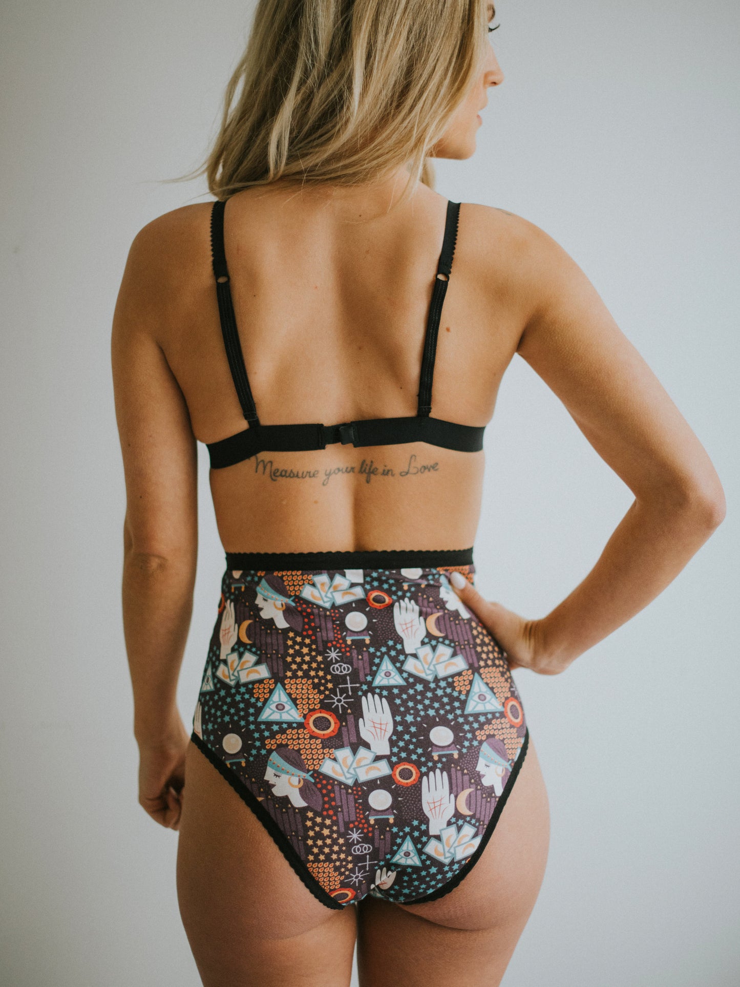 Tarot Underwear | Fortuner teller print cotton underwear by Coven Intimates