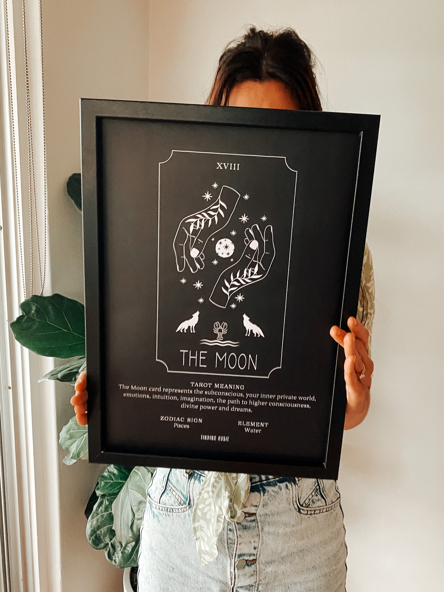 The Moon Tarot Card Art Print A3